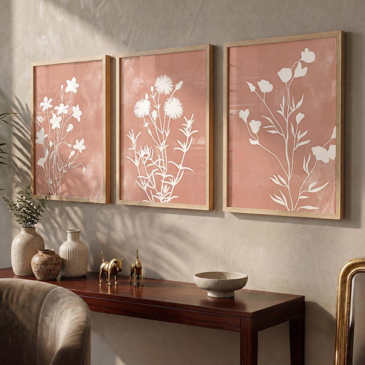 BOHO Wall Art Set - 3 Framed Prints -19 BOHO Wall Art Set - 3 Framed Prints -19
