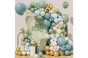 Bonropin Dusty Blue Green Peter Rabbit Balloon Arch Kit