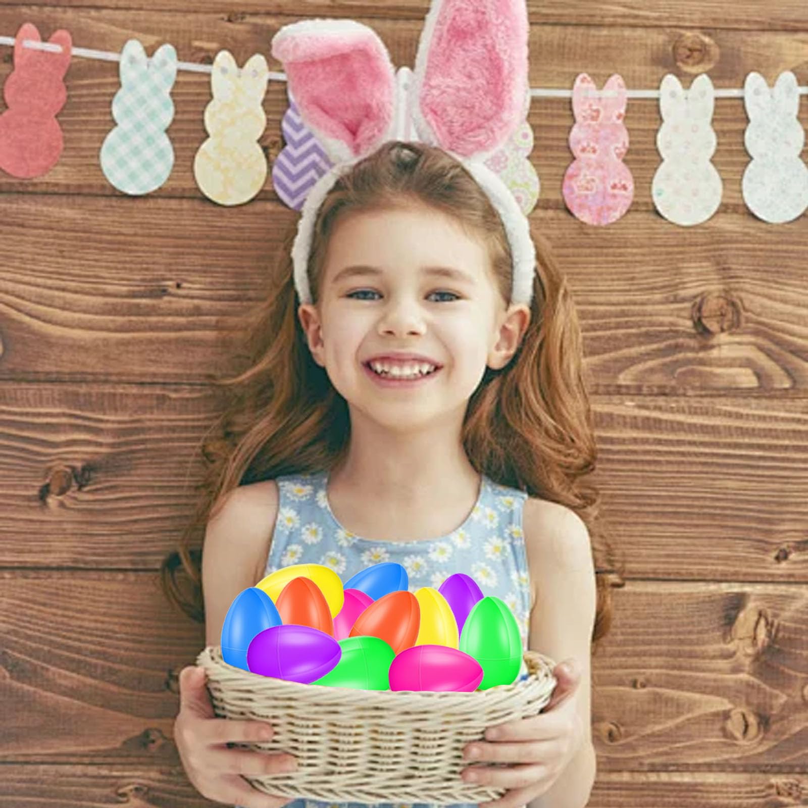 Huevos de Pascua Multicolor 12 Piezas, Easter Egg para Rellenar y Decoración