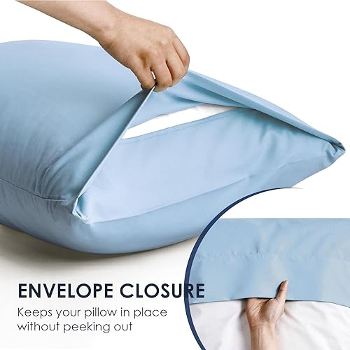 Miniatura 135 de FreshCulture Sage Green Pillowcases Queen Size 12 Pack - Bulk Pillowcase Set - Envelope Closure - Soft Brushed Microfiber Fabric - 20x30 Inches