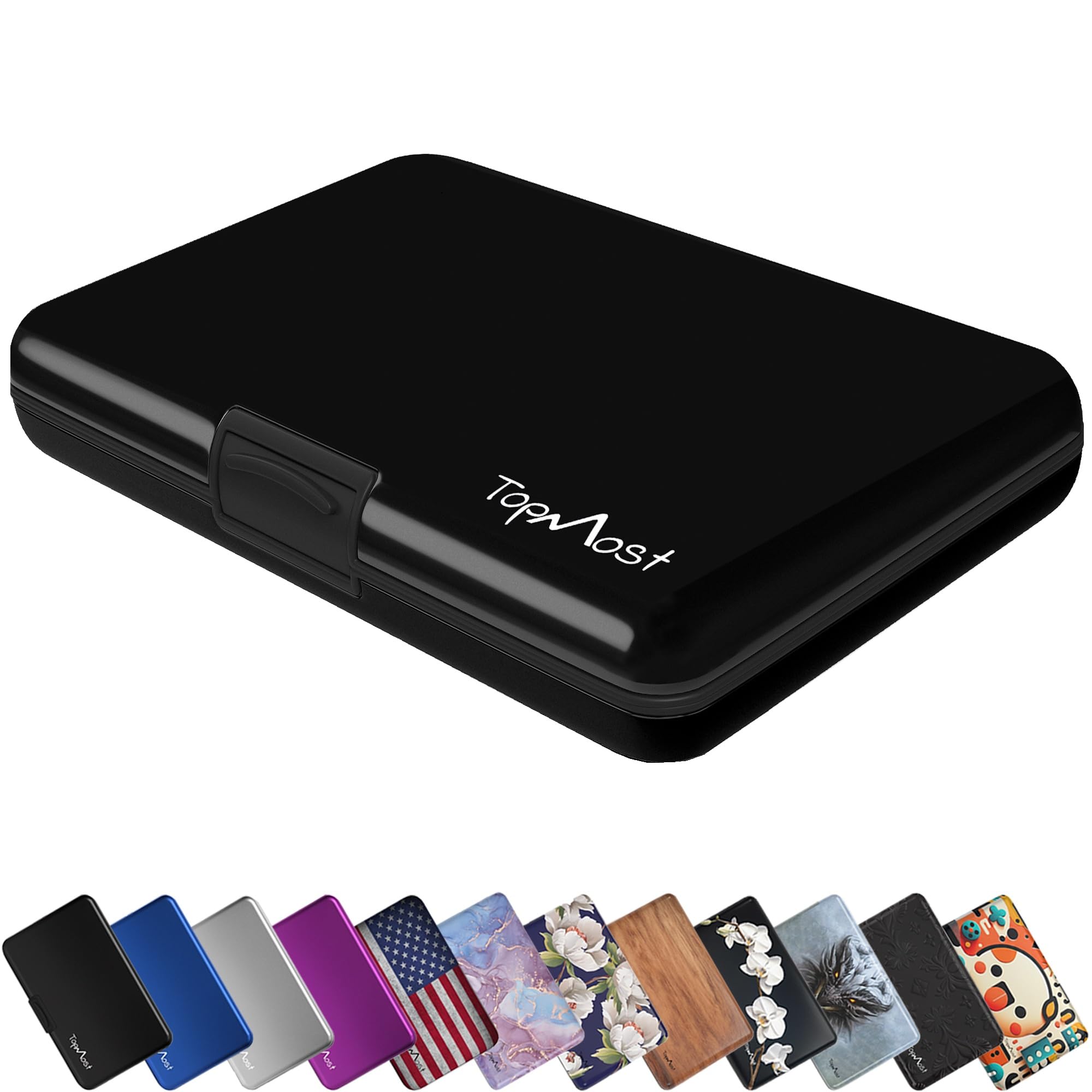 Aluminum Wallet, Card Case Wallet, Metal RFID Credit Card Holder for Men & Women, 6 Cotton Slots for 10-12 Cards And Bills, Rfd Protective