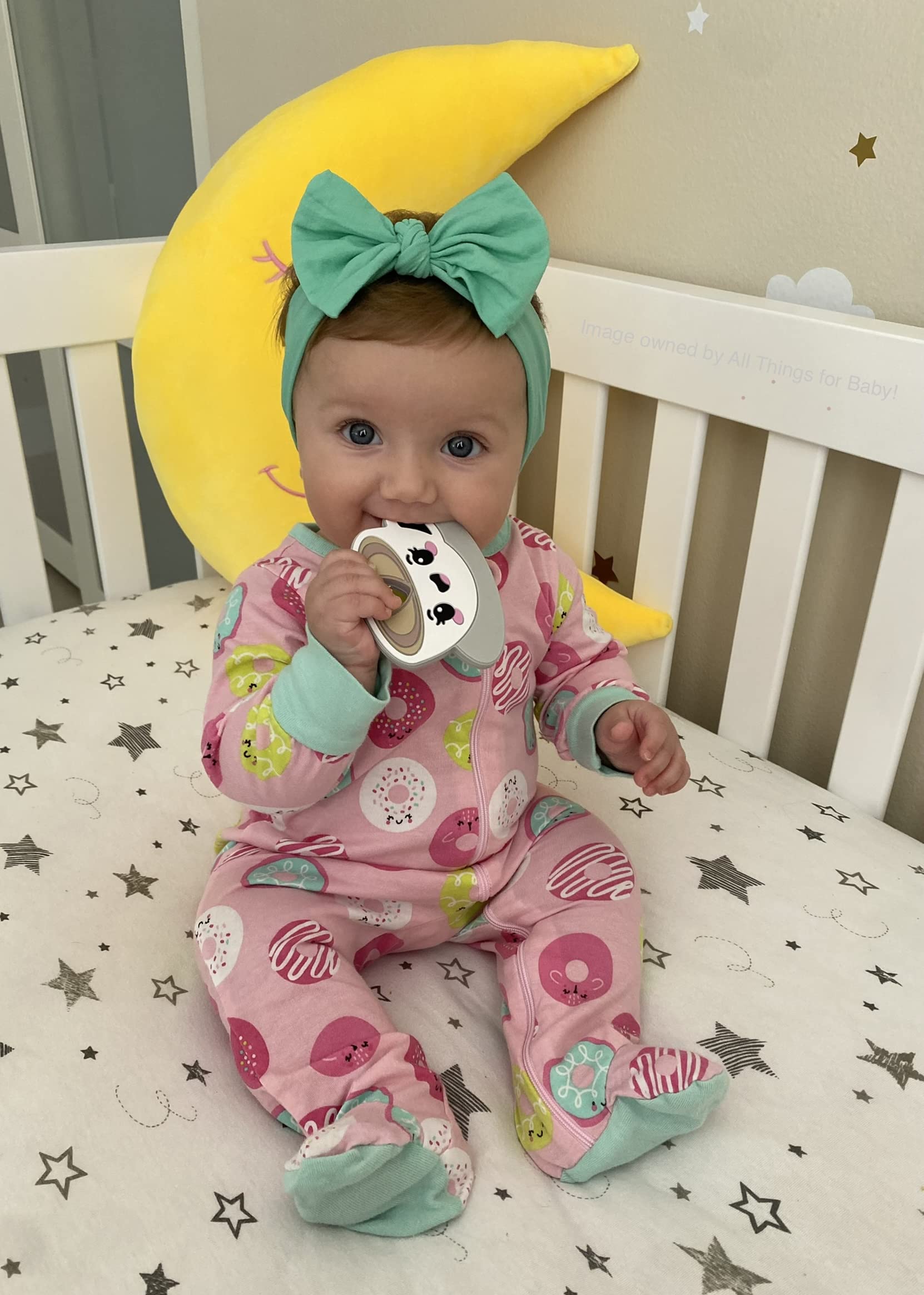 Happy Latte Silicone Teething Toy! 100% Safe, Non-Toxic, BPA Free and Effective for Teething Pain Relief...Happy Latte Teether Designed for a Happy Baby!