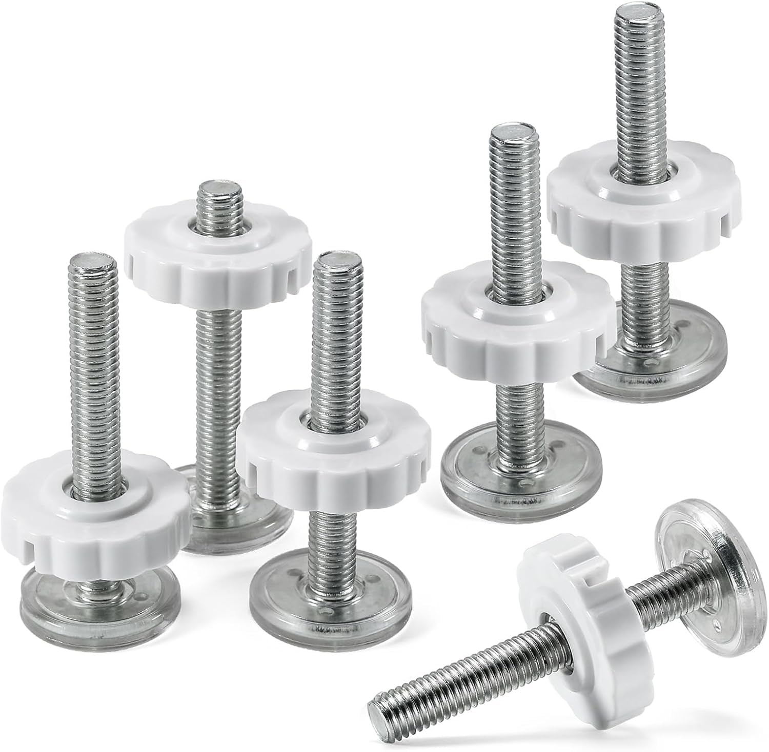 Pressure Screws, Pack of 6 Pressure Screws for Children's Gate, 80 mm Clamping Screw for Children's Gate, for Pet Stair Gate, Door Stair Protection Gate, Threaded Spindle Rods Screws Kit