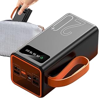 Power Bank Portatile a Energia Solare - Pannello Solare Power Bank Portatile - Batteria Esterna Compatta con Alta Autonomia per Escursionismo e Campeggio all'Aperto