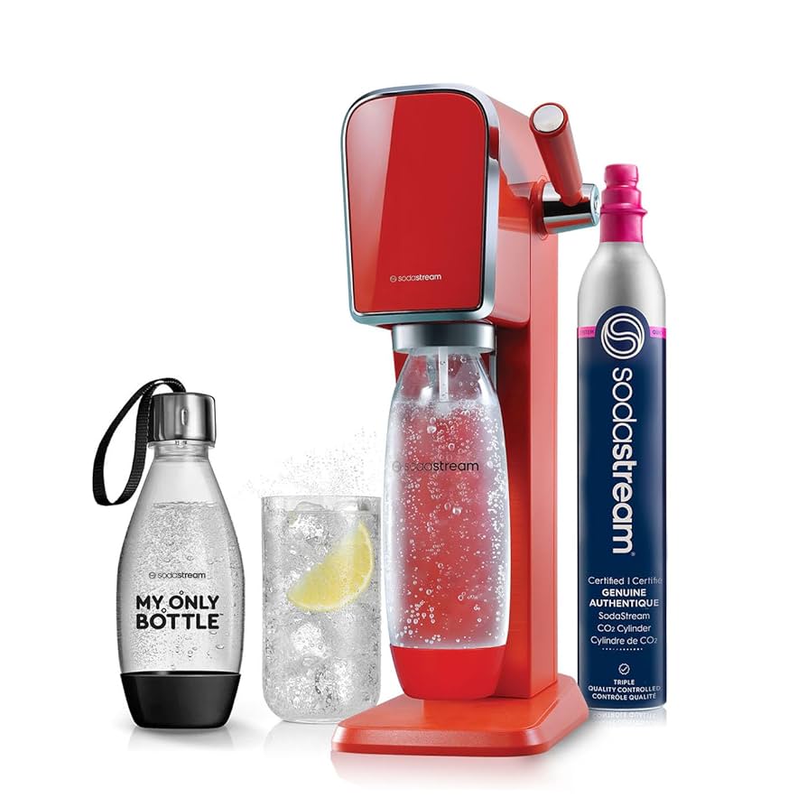 Amazon | SodaStream Art 炭酸水メーカー (赤) CO2 炭酸ボトル2