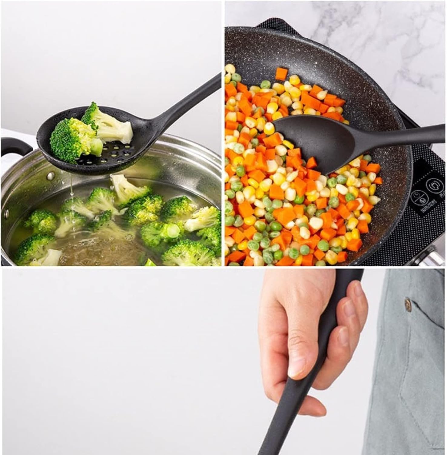 Set di Utensili da Cucina, Utensili da Cucina Set Utensili da Cucina Utensili da Cucina in Silicone Strumento Antiaderente