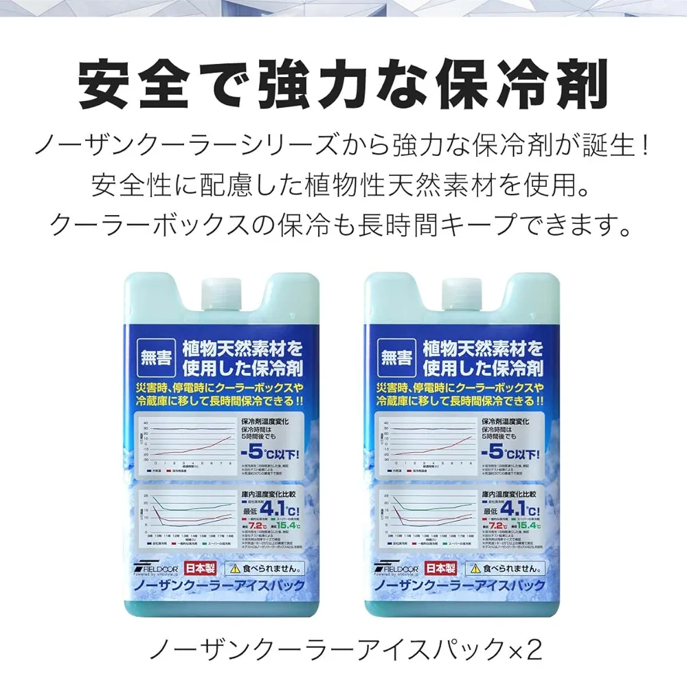 Amazon | FIELDOOR 保冷剤 長時間 強力 最強 冷凍 氷点下 日本製