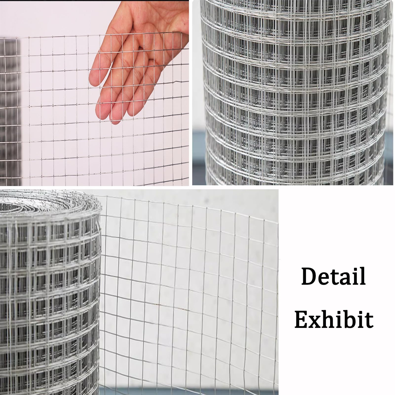 DTVEW Grille Métallique Maille Toile INOX, 304 Filet De Corde En Acier