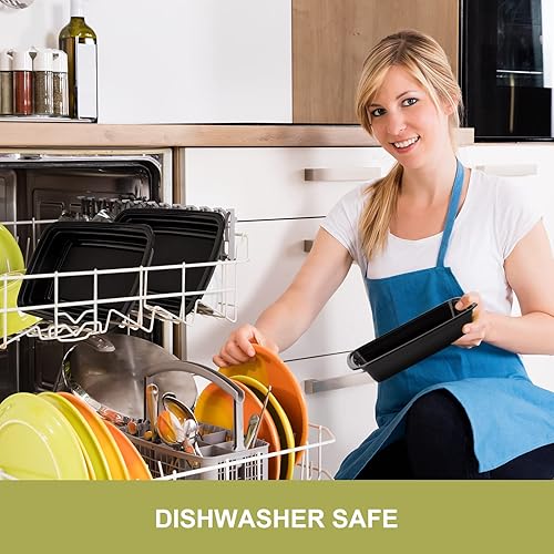 Miniatura 4 de Paquete de 50 recipientes de plástico de 38 onzas, reutilizables, a prueba de fugas, con tapas, sin BPA, aptos para microondas, lavavajillas y