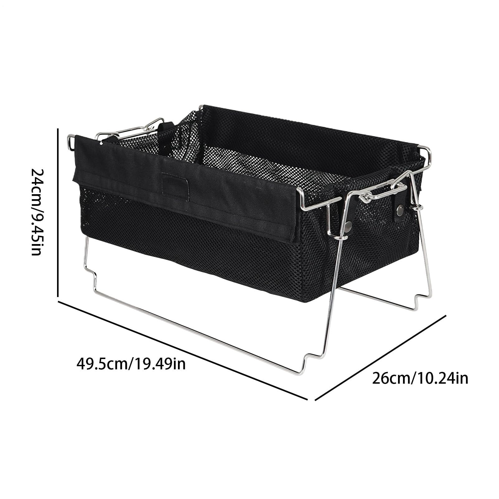 Cestas de almacenamiento plegables, bolsa portátil para almacenamiento de mesa de viaje, ideal para mujeres y hombres, contenedor de transporte de camping al aire libre, versátil y ahorra espacio