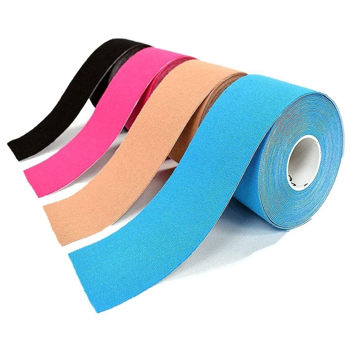 Elastic Athletic Support Tape 2 Inch Waterproof Kinesio Strip for Gym, Exercise and Sports Training, Flexible Muscle Support Tape for Shoulder, Knee, Wrist, Back, Elbow and Ankle Activities-image-14