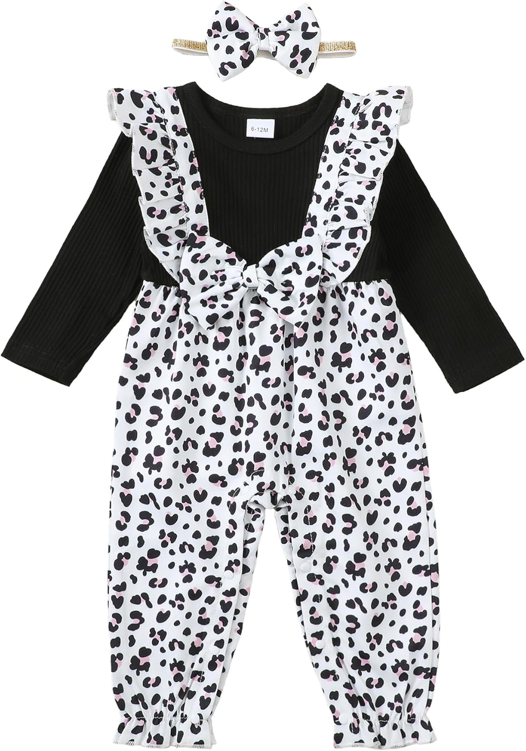 Newborn Baby Girls One Piece Romper Jumpsuit Cute Floral Print Ruffle Sleeve Fall Winter Outfits Newborn Baby Girls One Piece Romper Jumpsuit Cute Floral Print Ruffle Sleeve Fall Winter Outfits