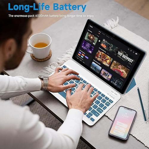 Miniatura 13 de Tablet Android 15, 10 pulgadas 18 GB RAM+128 GB ROM/2TB tableta expandible, procesador de cuatro núcleos de 2.0 GHz, pantalla táctil HD 1280 x 800