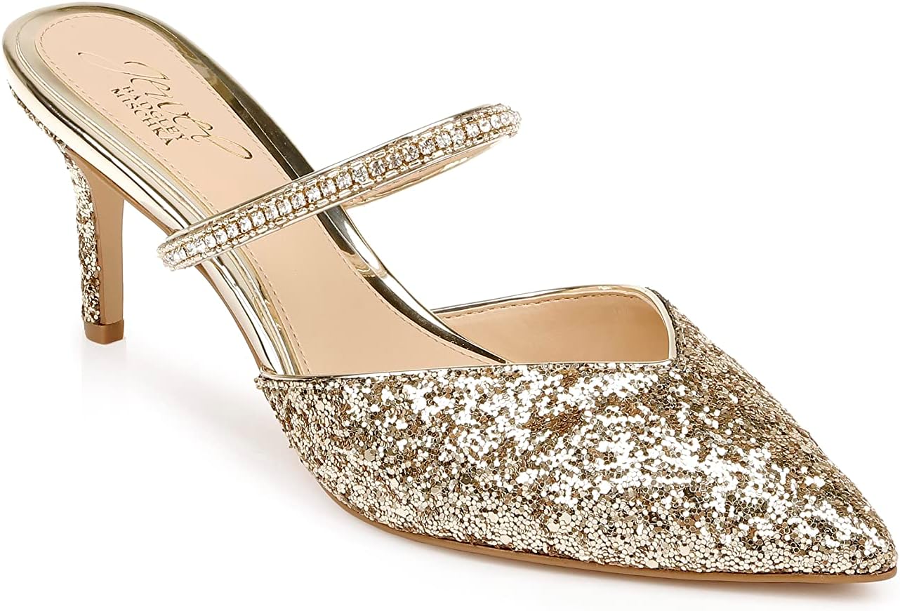 Jewel Badgley Mischka Jan Strappy Pointed Toe Stiletto - Image 2