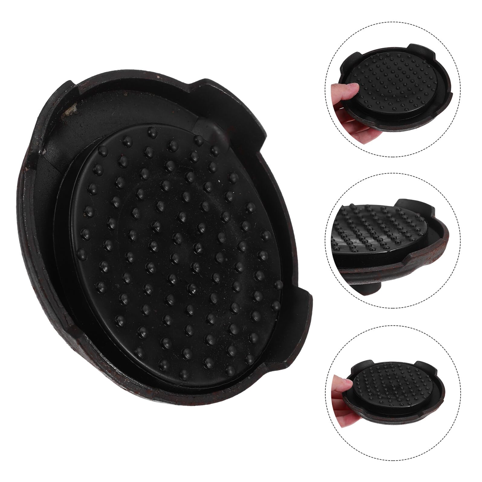 jojofuny Set 1 Pezzo Cuscinetto in Gomma per Martinetto Idraulico Tampone Antiscivolo per Punto di Sollevamento Auto Supporto Stabile per Carrozzeria Adatto a Veicoli Camion e