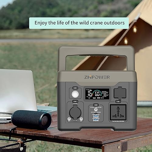 Miniatura 8 de Estación de energía portátil 300 W (pico 600 W) 284.7 Wh batería de litio pura onda sinusoidal AC salida de CA para aire libre camping viajes caza