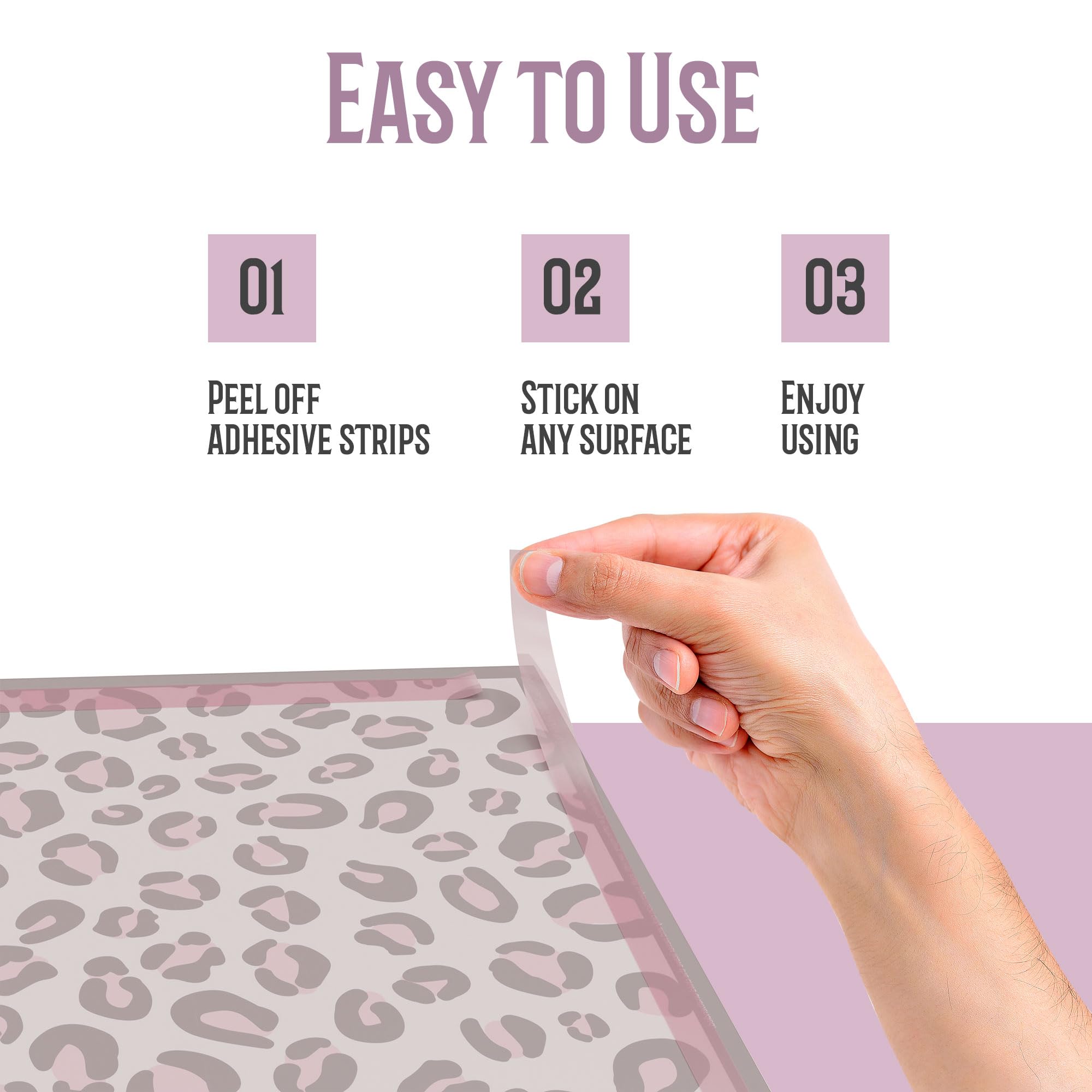 Sets de table jetables pour bébé | Sets de table jetables pour tout-petits | Sets de table pour enfants avec bandes adhésives | Sets de table extra larges pour enfants (léopard
