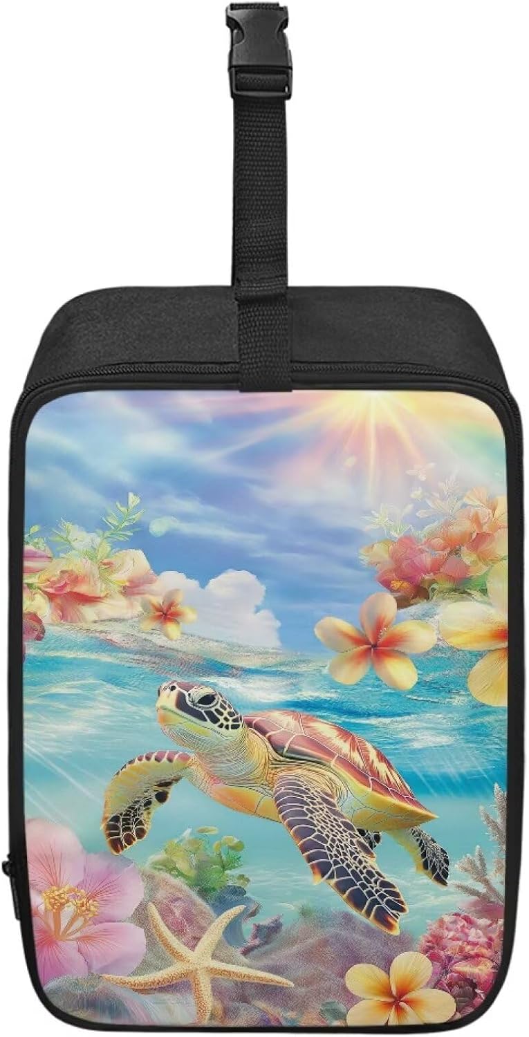 Steam Iron Travel Bag Eggflower Turtle Water-Resistant Protective Pouch for Mini Steamer, Fits Most Models | Easy Wipe Clean & Compact Handheld Irons Carrying Case for Home Travel