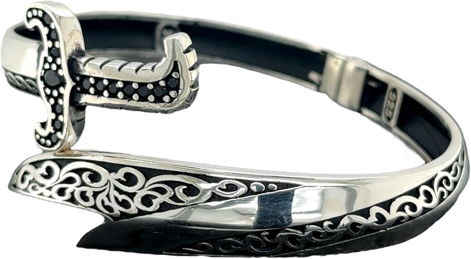 Men Silver Sword Bracelet,Silver Zulfiqar Bracelet, Silver Cuff Warrior Bracelet,Hz. Ali's Zulfiqar Bracelet, Men Gift, 925k Silver