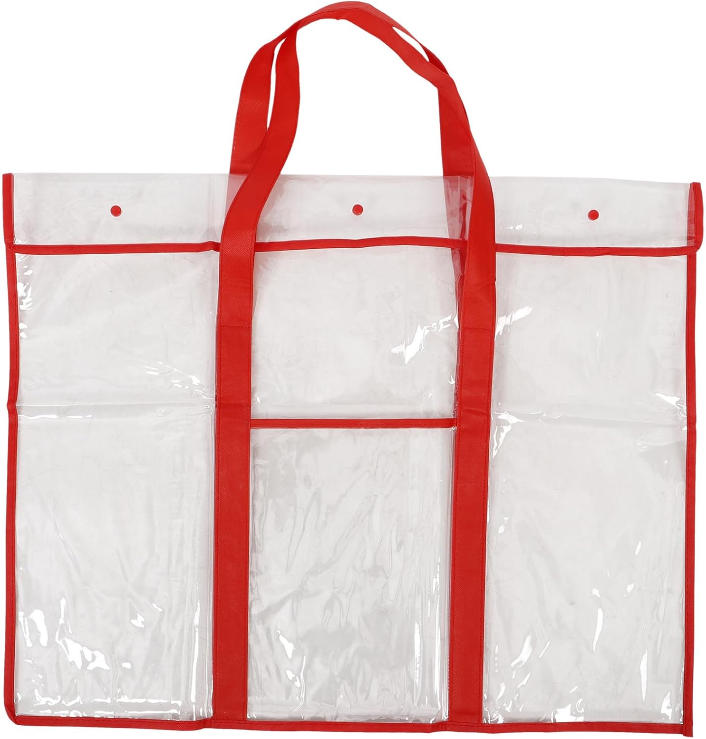 Gadpiparty Large Red Drawing Board Bag and Painting Paper Organizer for Artworks, Canvas Storage Tote with Zipper, Portfolio Carrying Case for Artists and Students