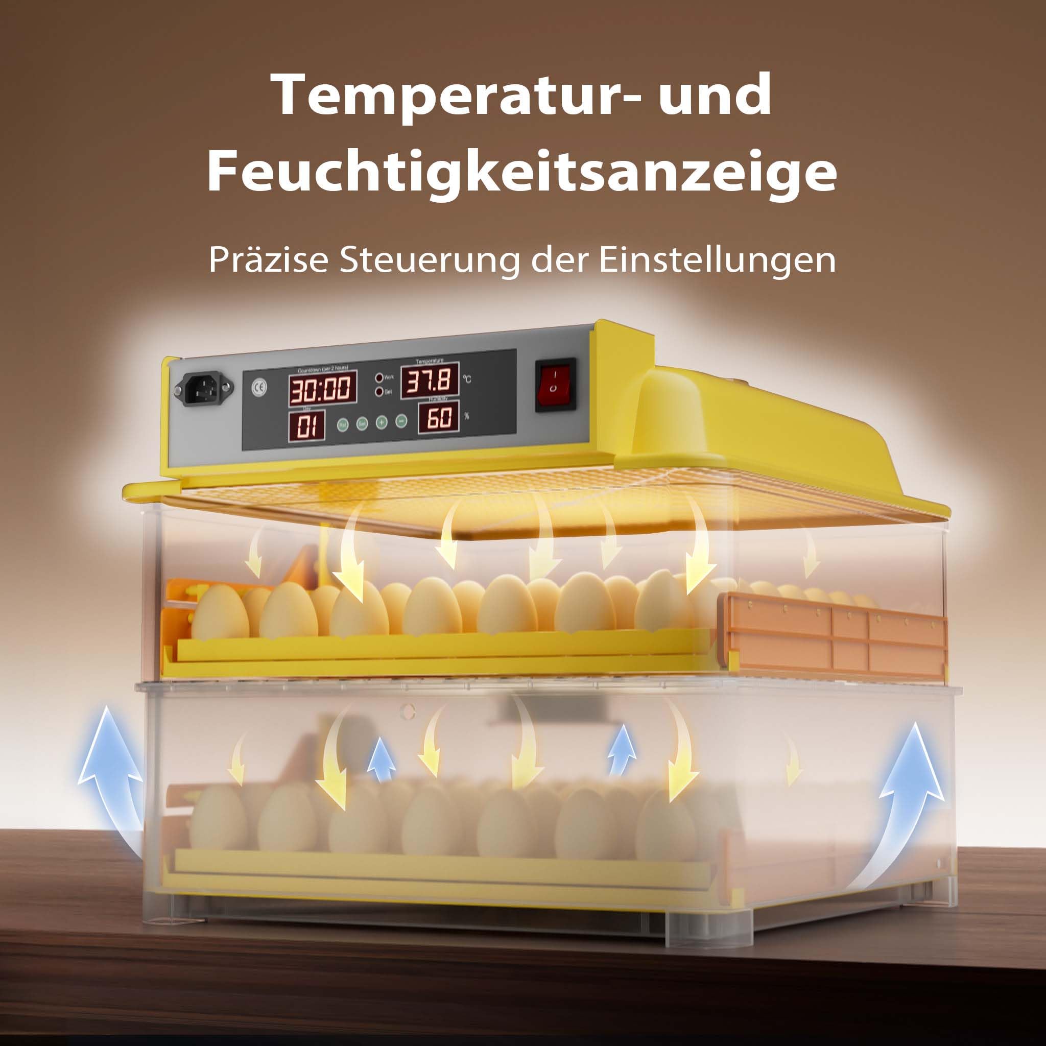Ersatzteil für Automatische Brutmaschine Deckel Sensoren Lüfter
