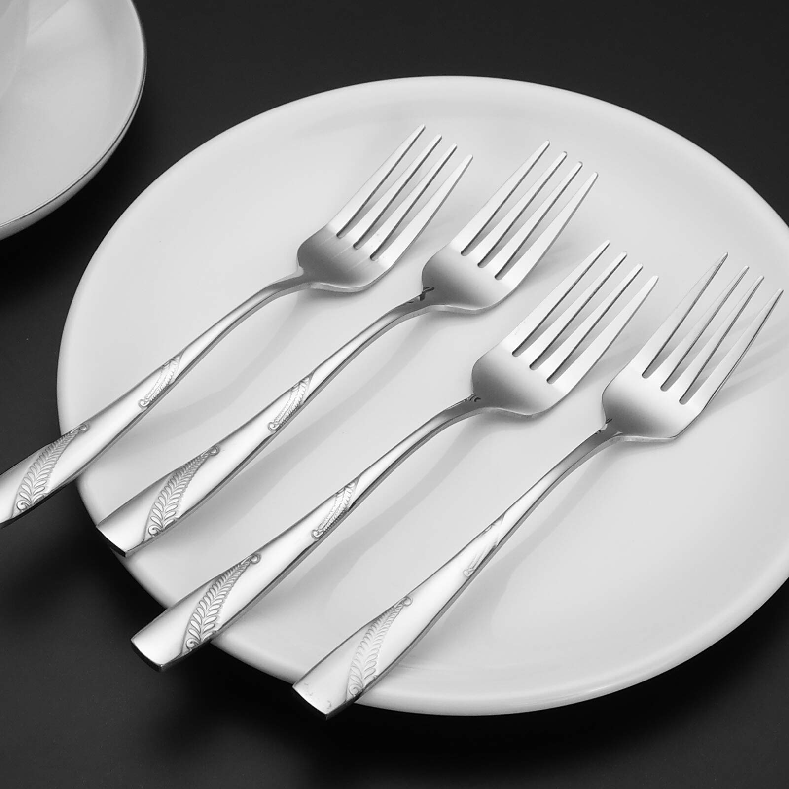 Bringer Stainless Steel Dessert Forks - 12 Pack -4