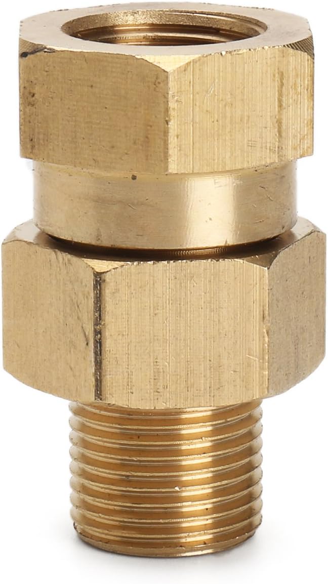 3/8 Inch BSP Brass Pressure Washer Swivel Adapter Male to Female Hose Coulper Fitting : Everything Else