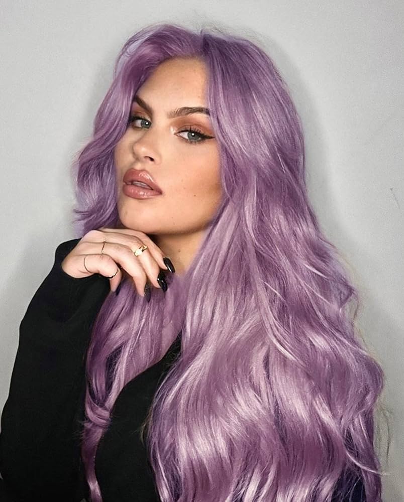 Longhair Zenith Lilac Purple Hair Wigs for Women Fashion Purple Hair