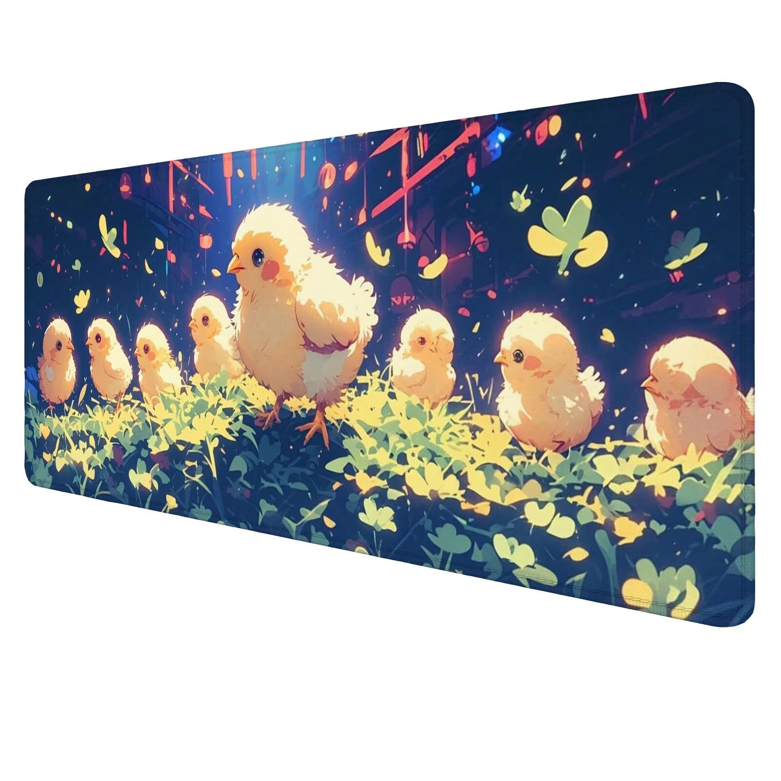 Alfombrilla Ratón Polluelo Alfombrilla Ratón Gaming XXL 1200x600x3mm Accesorios Escritorio,Antideslizante Mousepad Animal Tapete Escritorio Infantil,para Alfombrilla Pc Teclado Ratón J756
