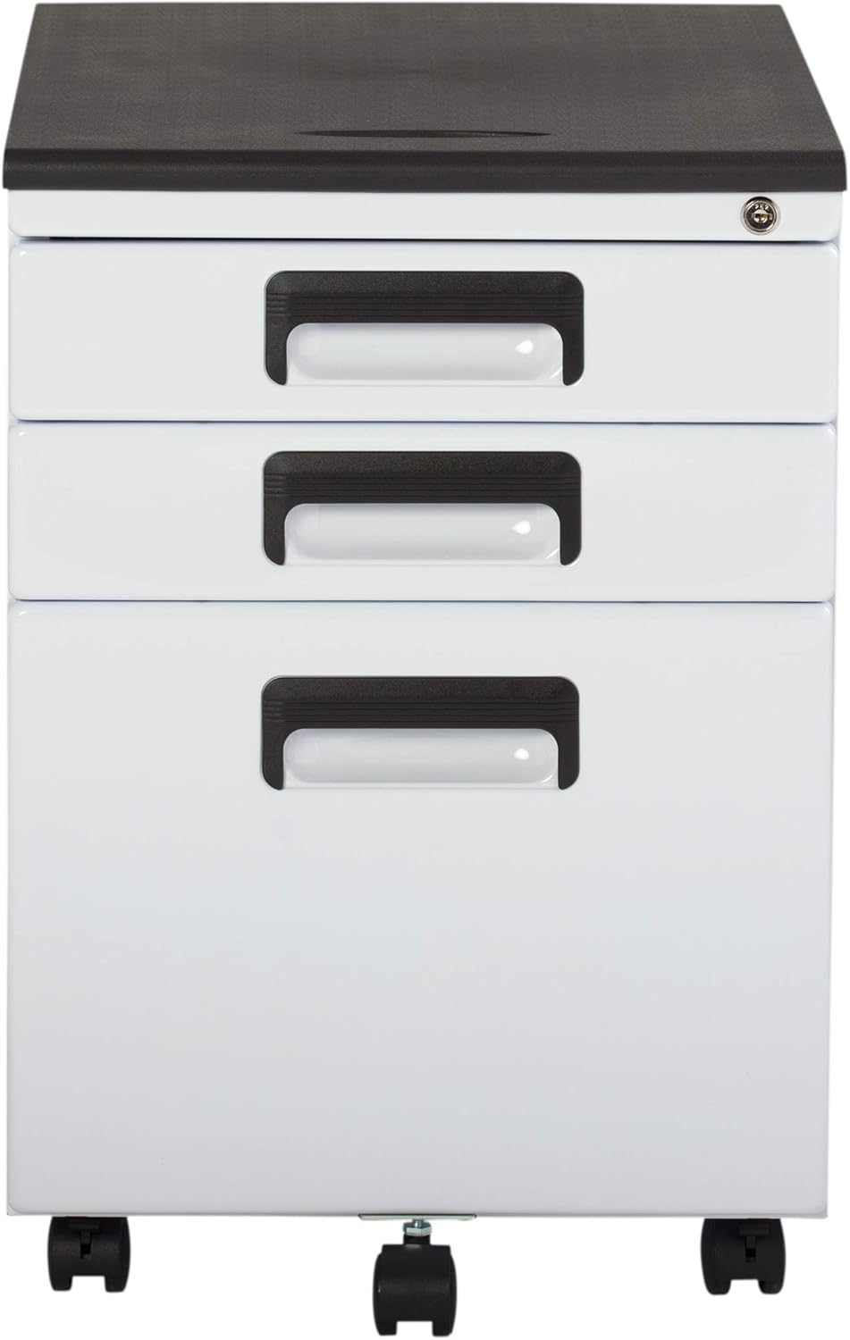 3 Drawer Metal Rolling File Cabinet with Locking Drawers : Office Products