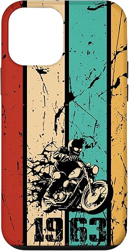 iPhone 12 mini 60 year old gifts birthday men's 60 Vintage 1963 Motard Moto Case