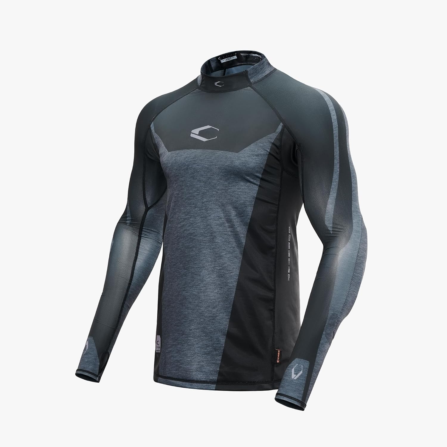 CRBN Paintball SC PRO Top Black - Tight Fitting - Protective Baselayer - Carbon Paintball