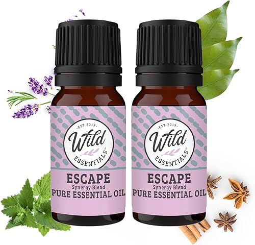 Miniatura 20 de Wild Essentials Mezcla Exquisita de Aceites Esenciales Signature Calma Interior, Dos Botellas de 10 ML (0.34 fl oz) - Mezcla Sinérgica de Aceites