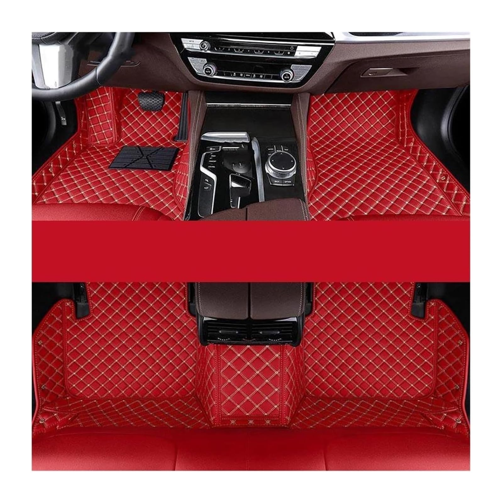 For Toyota For Land Cruiser 100 200 300 1997 1998 1999 2000 2001 2002 2003 2004 2005-2023 Car Floor Mats Carpets Foot Coche Car Carpet Mats(Wine Red,2007-2020)