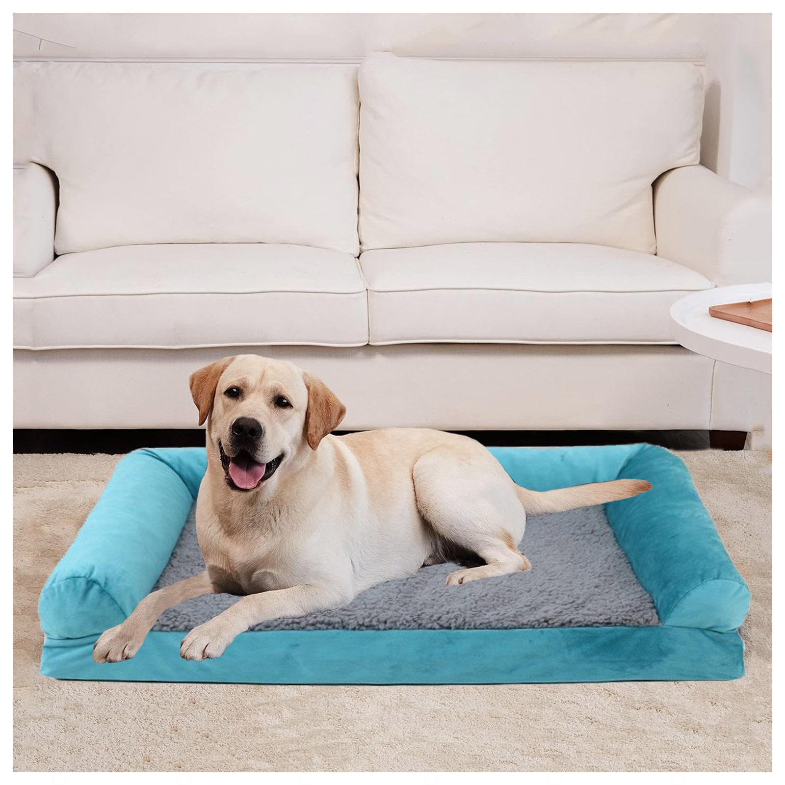 Cuccia Memory Foam Cane, con Schiuma A Forma di Uovo Cuccia Ortopedica Cane, Rivestimento Rimovibile e Lavabile Cuscino per Cane Sfoderabile,XL
