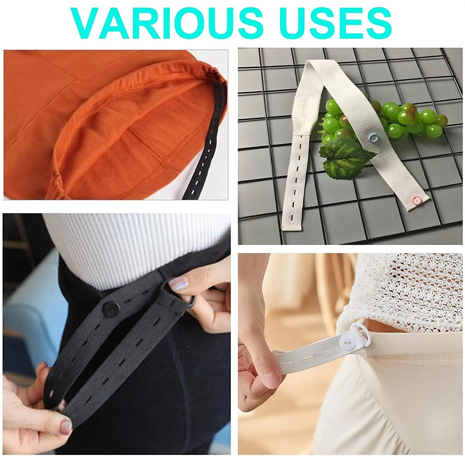 Elastico Da Cucito Agoer | 10 Yard 3.5cm, Poliestere, Bianco, Per Abbigliamento E Fai Da Te