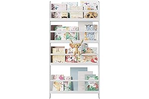 FOTOSOK Kids Bookshelf: The Perfect Wall Mount Book Organizer for Toys and Books