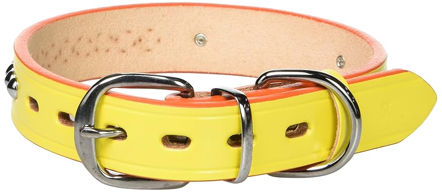 未使用　未開封　中型犬　首輪　Mサイズ　イエロー 50%OFF】 フローフォールド Flowfold 首輪 Mサイズ 中型犬用