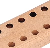 Vista 6 de Organizador de alicates, base de madera de pino, soporte para cortador de madera, 16 agujeros para almacenamiento