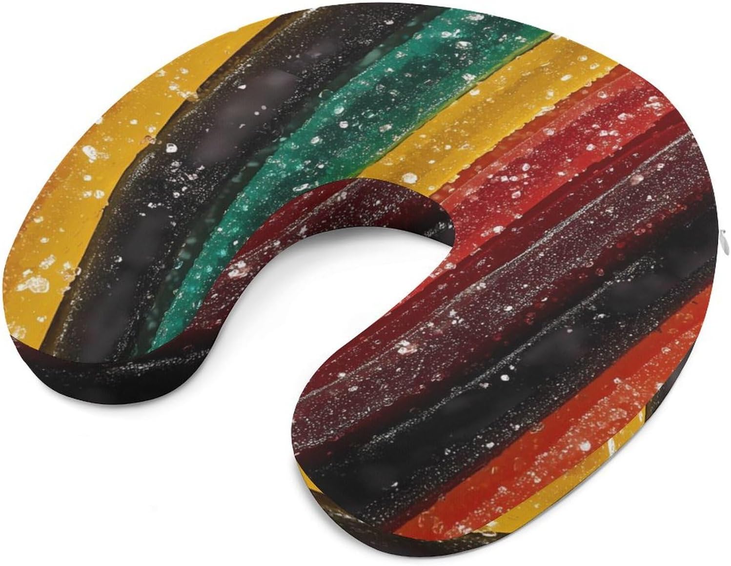 Candy Gummy Strips Colorful Memory Foam Pillows U Shaped Travel Neck Pillow