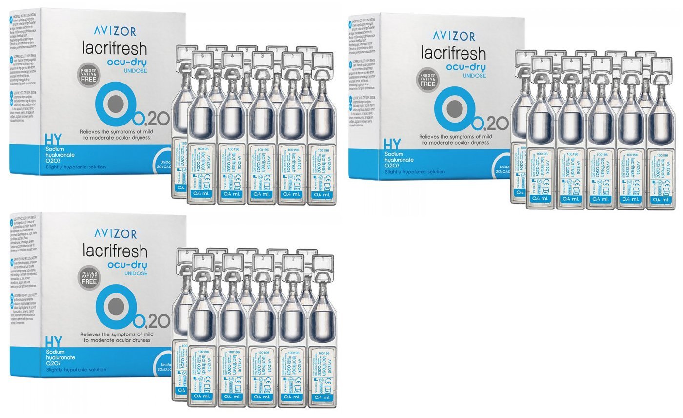 Avizor Lacrifresh Ocu-Dry 0.2% 60 x 0.4ml Vials