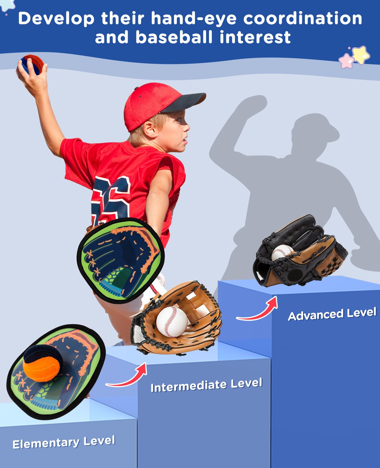 Aywewii - Ballspiel zum Werfen und Fangen von Strandspielzeug, Poolspielzeug, Spielzeug für Anfänger und Kinder, Baseball Training im Freien Ultimative Intervention, Strand, Pool
