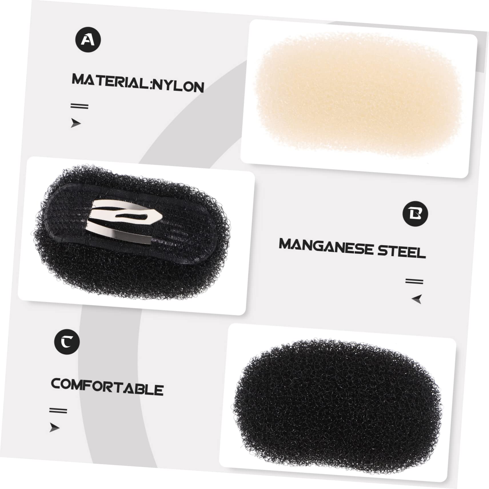 Healeved 20stücke Wiederverwendbare Haarklammern Für Atmungsaktive Haarpolster Für Volumen Für Verschiedene Frisuren Ponytail Und Gemischten Farben