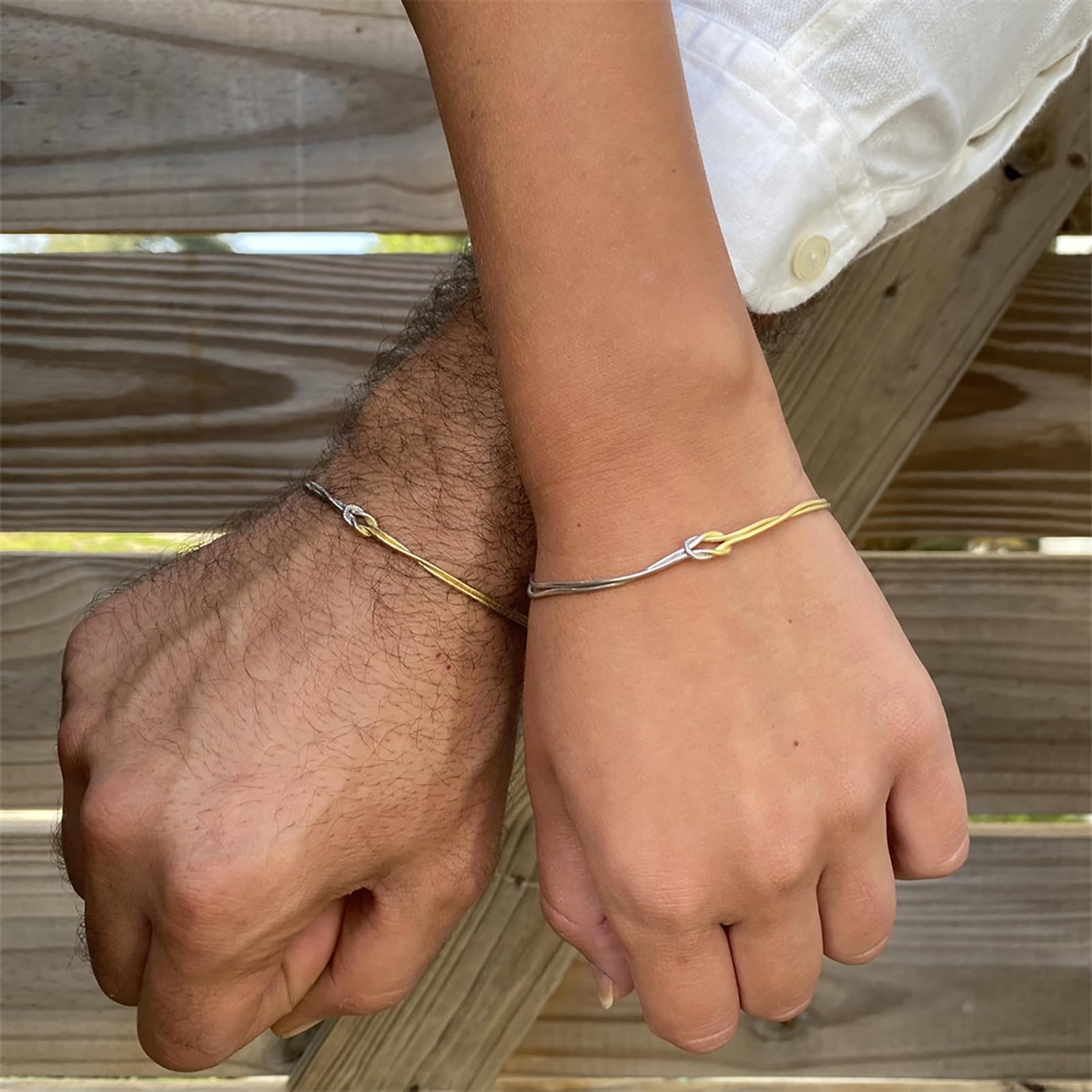 J.Fée 1 Paio Bracciali Coppia Bracciale Amicizia Bracciale Donna Argento 925 Bracciali Amicizia Donna Wtz4a5wb3ggr6ds Yh2r