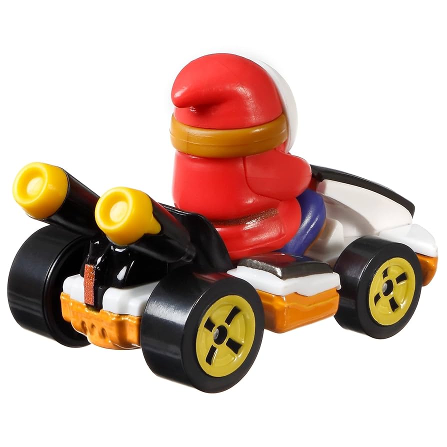 Hot Wheels Mario Kart Shy Guy Standard Kart Vehicle : Toys & Games -  Amazon.com