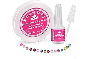 Cridoz Stretchy String for Bracelet Making and Beading