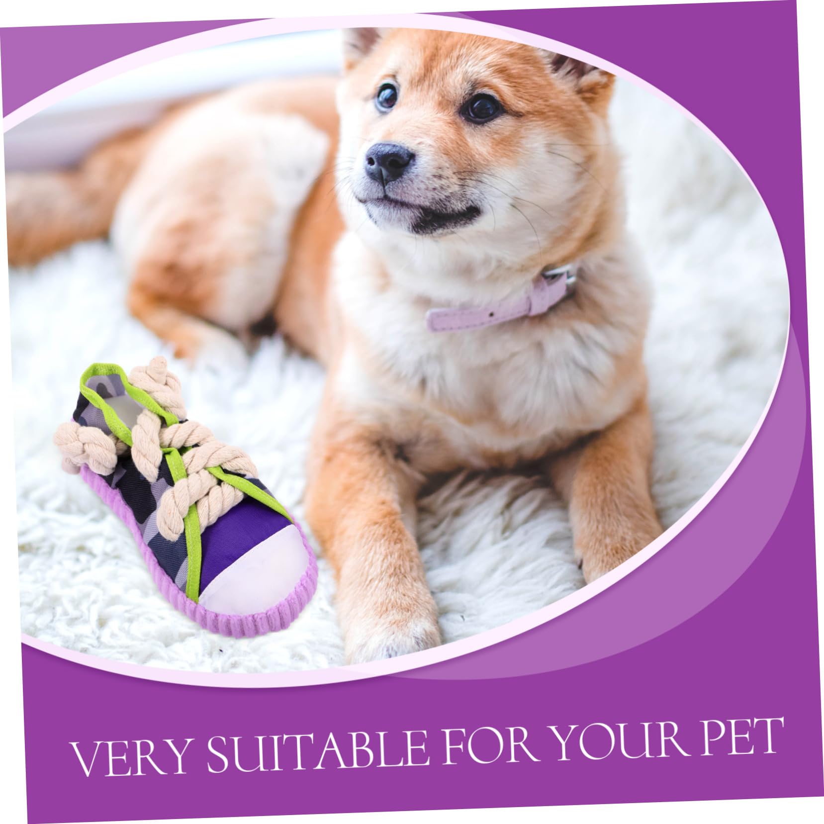 Yardwe Giocattolo Da Masticare Per Cani Giocattolo Molare Resistente Forma Divertente Per Piccoli Cani Materiale Sicuro e Leggero Aiuta Pulire i Denti e Alleviare i Problemi Di