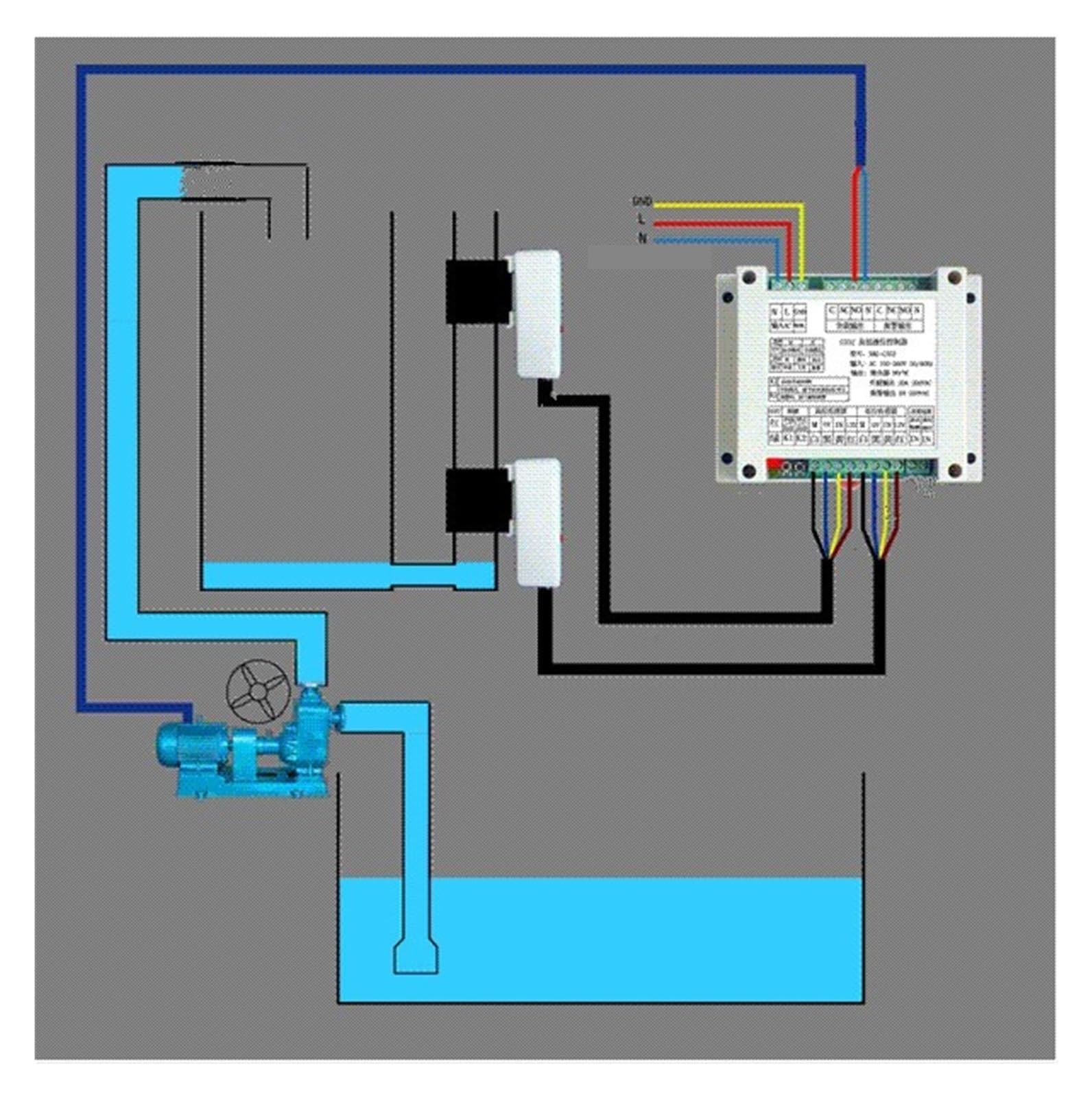 C352-2P Rurowy czujnik poziomu cieczy Indukcyjny wody/bezdotykowy regulator cieczy/czujnik automatyki Przemysłowy