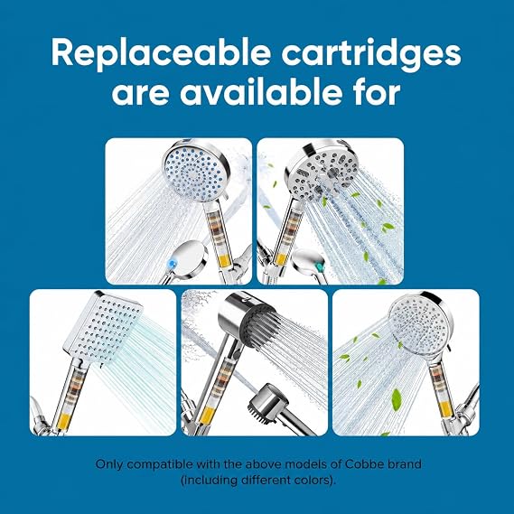 Shower Filter Compatible with Cobbe Shower Head Filter Replacement