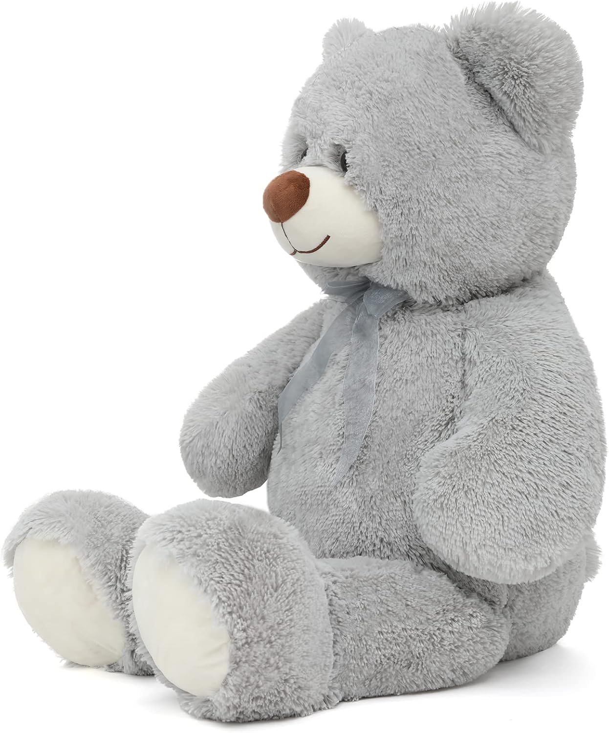 Toys Studio Giant Teddy Bear Stuffed Animal 36 inch Plush Bear Toy for Girlfriend Girls Kids Gifts Chrsitmas Valentine's Day Birthday Baby Shower Decorations, Grey